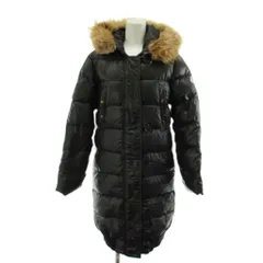 モンクレール MONCLER Lucie ダウンコート ロング丈 フード ファー アウター 00 黒 ブラック 49367/91/68950 /AN74のサムネイル