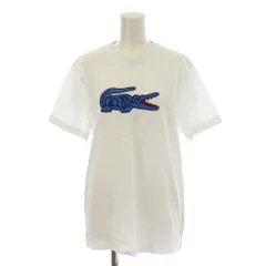 ラコステ LACOSTE Tシャツ カットソー S 白 ホワイト 半袖 ロゴ 刺繍 /LP ■MAのサムネイル