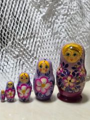 ロシア アーティスト オリガ ミッチィナ作品 小さなマトリョーシカ 3組