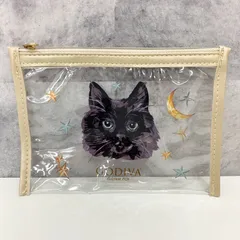 GODIVA　ブラックキャット　猫　ポーチのサムネイル