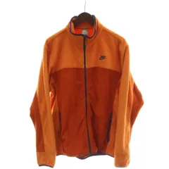 ナイキ NIKE ボアフルジップアップジャケット パーカー 上着 L オレンジ 長袖 スタンドカラー ツートンカラー /GG ■MAのサムネイル