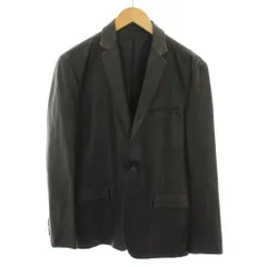 シーケーカルバンクライン ck Calvin Klein テーラードジャケット シングル 羊革 ラムレザー M 黒 ブラック CLWCBSW0500 /YTのサムネイル