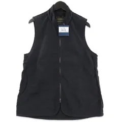 未使用 LAVENHAM ラベンハム Zipped High Neck Gilet LV13008 ハイネックジレ ベスト ダブルジップ ブラック 黒 M 71015880のサムネイル