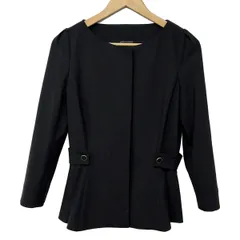 FENDI(フェンディ) ジャケット サイズ40 M レディース美品  FJ6131 黒 ノーカラー/長袖/春・秋物のサムネイル