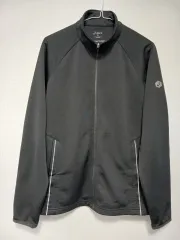 アシックス ブラック MOTIONDRY ジップアップ ジャケットのサムネイル
