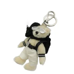 プラダ PRADA チャーム キーホルダー テディベア 白 ホワイト 黒 ブラック /AN83 ■GY18 ■OHのサムネイル