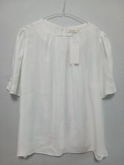 新品 be Blumarine ブルマリン ブラウス ホワイト タグ付き - メルカリ