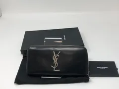 ◆ジャンク　YSL　サンローラン　長財布　黒　ファスナープル欠損　使用感大　現状品◆21553★のサムネイル