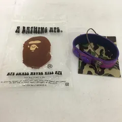 A BATHING APE アベイシングエイプ アクセサリー ブレスレット、バングル レザーのサムネイル