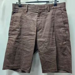 正規品 セオリー(Theory) メンズ エコー クランチ リネン ハーフパンツ - ブラウンのサムネイル