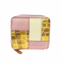 COCCO FIORE コッコフィオーレ 財布  エナメル×レザー    ピンク/イエロー レディース / 240001205735のサムネイル