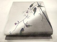 葡萄柄 袋帯 洒落帯 正絹 とみや織物　点描織 葡萄柄 袋帯 洒落帯 正絹 とみや織物 点描織 - メルカリ