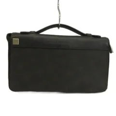 ダンヒル dunhill セカンドバッグ クラッチバッグ オーガナイザー レザー Wジップ ハンドル付き ロゴプレート 黒 ブラック /XZ ■GY11のサムネイル