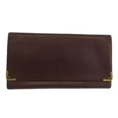 カルティエ Cartier マストライン クラッチバッグ セカンドバッグ レザー ドゥーブルC ロゴ ゴールド金具 ワインレッド /XZ ■GY18のサムネイル