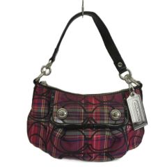 COACH トートバッグ チェック柄 ピンク系 - メルカリ