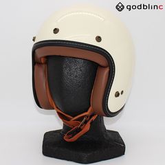 Borsalino ホワイト ジェットヘルメット バイザー付き　ベスパ　鉄バイク Borsalino ホワイト ジェットヘルメット バイザー付き ベスパ 鉄バイク