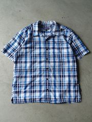 90s OLD STUSSY チェック柄 開襟 ボックスシャツ S - メルカリ