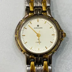 A【正規品ベルト】ユンハンス JUNGHANS コンビカラー レディース 腕時計 クオーツ 動作未確認 部品取り ジャンク品のサムネイル