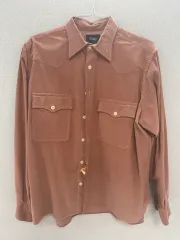 ドレイクス ウォッシュド レッド コーデュロイ ウェスタン シャツ XL 出品のサムネイル