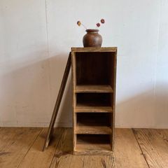 アンティーク 古家具 木製 本棚 食器棚 収納棚 シェルフ 無垢材 Y976