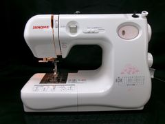 JANOME ジャノメ】コンパクト電子ミシ ES-7 フットコントローラー付き
