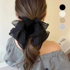 【即納】 ビックリボン バレッタ ヘアアクセ韓国風 おしゃれ ヘアアクセサリー レディース フェミニン まとめ髪 大人かわいいヘアアレンジ 大きめ髪留め リボンクリップ上品1102