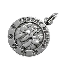 クロムハーツ CHROME HEARTS 【 CHRM ANGL MDL 】 エンジェル メダル V2 チャーム シルバー ネックレス トップ 50735のサムネイル