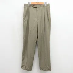 W34/古着 ノーティカ ブランド スラックス パンツ メンズ 90年代 90s ウール ベージュ系他 チェック【spe】 26may11のサムネイル