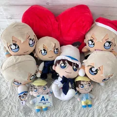 名探偵コナン ぬいぐるみ 大量まとめ売り 安室透 寝そべり SEGAラッキーくじ A賞 未開封 ほぼ全品タグあり 10点セット 10