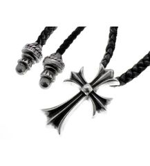 CHROME HEARTS／スモール CHクロス ペンダント レザーブレイド - メルカリ