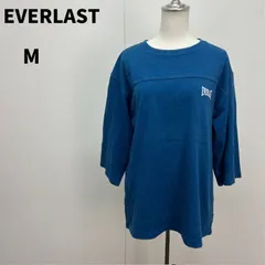 EVERLAST Tシャツ M ブルー 青 メンズ ゆるだぼ ストリート【m133】のサムネイル
