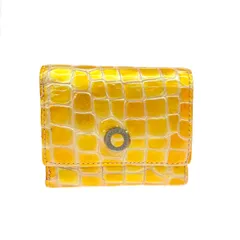 COCCO FIORE コッコフィオーレ 三つ折り財布  エナメル/コンパクト    イエロー レディース / 240001205734のサムネイル