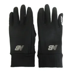 ニューバランス NEW BALANCE ONYX グリッドフリースグローブ 手袋 5本指 ロゴ プリント XL/2XL 黒 ブラック LAG21122 /XZ ■GY99のサムネイル