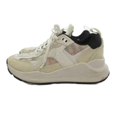 バーバリー BURBERRY Sean ローカット スニーカー シューズ スエード メッシュ切替 ノバチェック柄 37.5 白 ホワイト /UO ■GY18のサムネイル