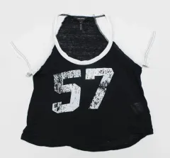 イザベルマラン レディース リネン クロップドTシャツ 半袖Tシャツ/L01のサムネイル