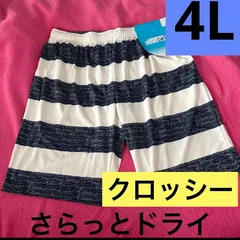 新品 ファイバードライ ハーフパンツ 4L ストライプUV ストレッチ 抗菌防臭のサムネイル