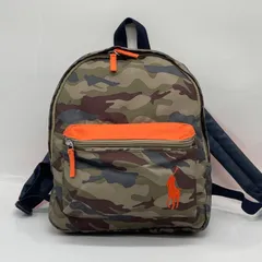 BN9091□ポロラルフローレン ナイロン キャンバス リュック 迷彩 カモ キッズのサムネイル