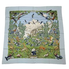 未使用級 HERMES エルメス カレ90 LES CHEVAUX DES MOGHOLS ムガル王朝