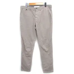 メンズメルローズ MEN'S MELROSE テーパード パンツ ロング ジップフライ 無地 シンプル 4 ベージュ 薄茶 /TT ■GY06のサムネイル