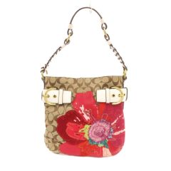 COACH コーチ シグネチャー ワンショルダーバッグ 花柄 フラワー Y2K
