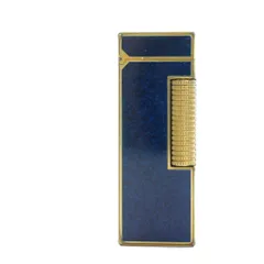 ダンヒル dunhill ガスライター 喫煙具 たばこ ロゴ ローラー式 火花確認済 紺 ネイビー ■GY18 /MQのサムネイル