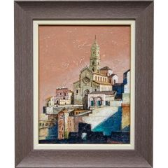 長尾浩一、【ウルビーノ】、希少な限定額装用画集画、新品高級額 額装