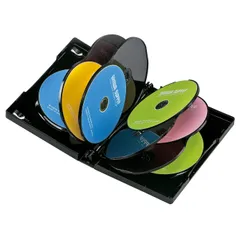 DVD-TW10-03BKN DVDトールケース(10枚収納・3枚セット・ブラック) サンワサプライ