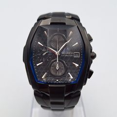 良い品 SEIKO セイコー WIRED 7N82-0FA0 スクエア6Pダイヤ - メルカリ