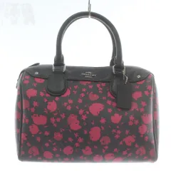 コーチ COACH プレーリー キャリコ ミニ ベネット ハンドバッグ ミニボストン ショルダー 2WAY PVC レザー フローラル ロゴ 紺 ネイビー ピンク F55466 /XZ ■GY18