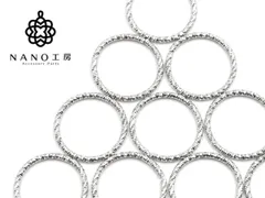 デザイン丸カン ツイストデザイン シルバー　18mm 22mm★丸カン マルカン デザインマルカンのサムネイル