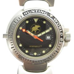 稼働 HUNTING WORLD 腕時計 スポーツバウト 回転ベゼル1326 - メルカリ
