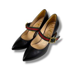 グッチ GUCCI ポインテッドトゥ シェリーライン ハイヒール パンプス