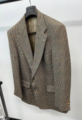 LARDINIラルディーニExclusveジャケット茶ベージュガンクラブ×緑46 