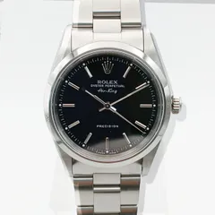 ROLEX ロレックス エアキング 腕時計 14000 メンズ ステンレススチール シルバー ブラック 中古のサムネイル